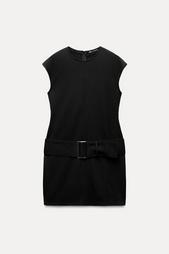 INTERLOCK BELTED DRESS