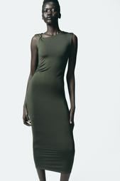 DRESS WITH METAL APPLIQUÉ
