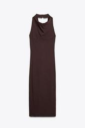 HALTER MIDI DRESS