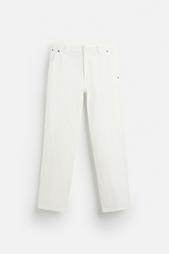 TEXTURED CHINO DENIM TROUSERS