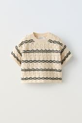 CROCHET KNIT T-SHIRT