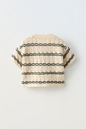 CROCHET KNIT T-SHIRT