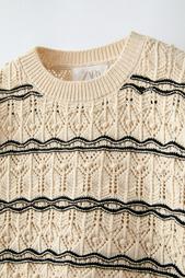 CROCHET KNIT T-SHIRT