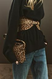 ANIMAL PRINT WAIST BELT