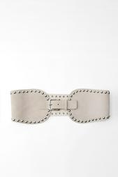 STUDDED LEATHER CORSET BELT