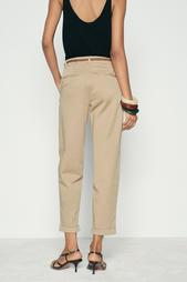 CHINO TROUSERS WITH BRAIDED BELT