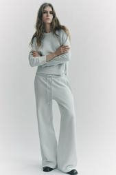 FADED WIDE-LEG TROUSERS