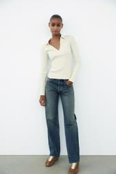 TRF STRAIGHT-LEG MID-RISE JEANS