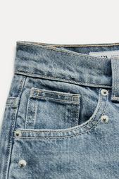 TRF RELAXED FIT MID-RISE JEANS WITH RIVETS