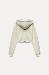 CROPPED INTERLOCK SWEATSHIRT