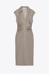 PIQUÉ SHIRT DRESS