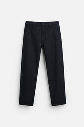 DENIM CHINO TROUSERS