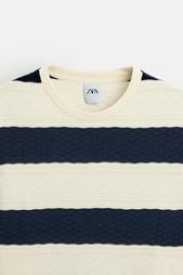 STRIPED JACQUARD T-SHIRT