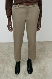 STRAIGHT FIT TROUSERS WITH BELT