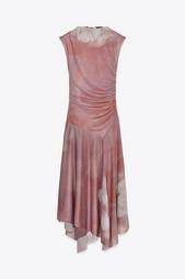 GATHERED TULLE DRESS