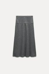 SOFT VOLUMINOUS MIDI SKIRT