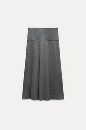 SOFT VOLUMINOUS MIDI SKIRT