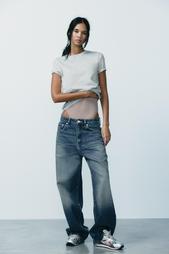 RELAXED OVERSIZE TAPERED HIGH-WAIST JEANS