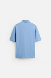 BOUCLÉ TEXTURED POLO SHIRT