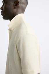 BOUCLÉ TEXTURED POLO SHIRT