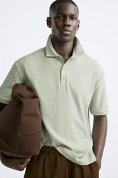 BOUCLÉ TEXTURED POLO SHIRT