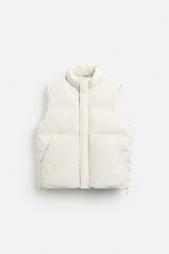 RUBBERISED PUFFER GILET