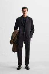 100% WOOL SUIT TROUSERS