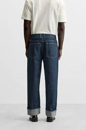 RELAXED FIT JEANS WITH TURN-UP HEMS