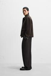 NANUSHKA X ZARA BELTED PLEAT-FRONT TROUSERS