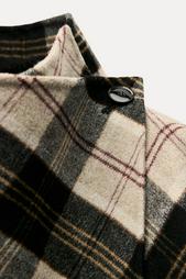 ZW COLLECTION CHECK WOOL CAPE