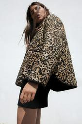 ANIMAL PRINT PADDED JACKET