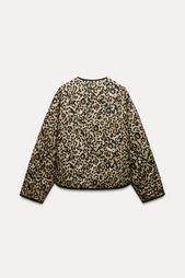 ANIMAL PRINT PADDED JACKET