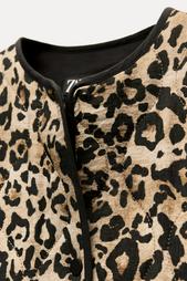 ANIMAL PRINT PADDED JACKET