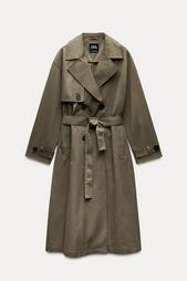 LONG TRENCH COAT WITH BELT