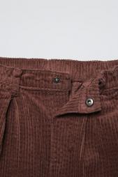 CORDUROY BAGGY TROUSERS WITH KNEE PATCHES