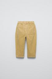 CORDUROY BAGGY TROUSERS WITH KNEE PATCHES