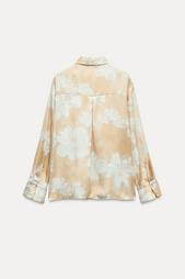 FLORAL PRINT SATIN SHIRT