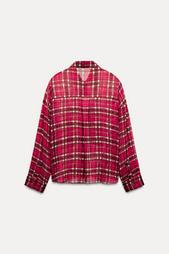 METALLIC THREAD CHECK SHIRT