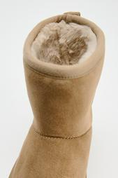 FAUX FUR PLATFORM ANKLE BOOTS