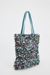 BEADED MINI BUCKET BAG